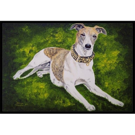 Carolines Treasures Carolines Treasures AMB1045MAT Isabella Greyhound Indoor or Outdoor Mat; 18 x 27 AMB1045MAT